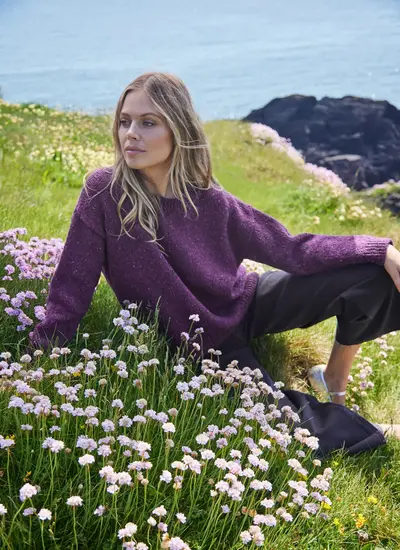 Donegal Fleck Slouchy Sweater